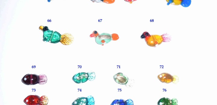 Glass beads figure shapes