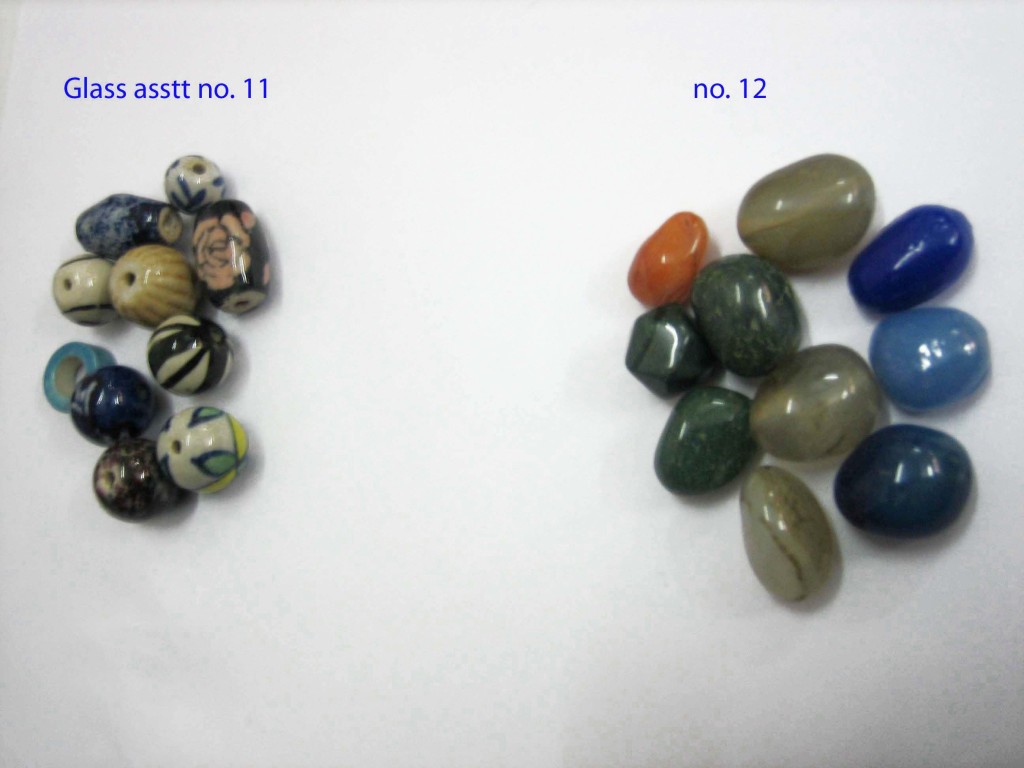 Glass beads asstt no 11 , 12