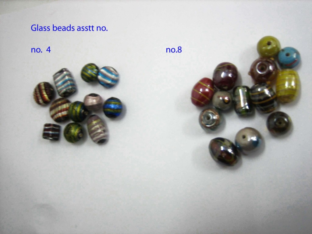Glass beads asstt no 4 - 8