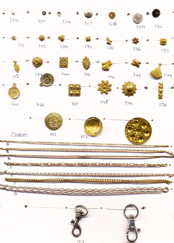 Metal accessories 124 - 155
