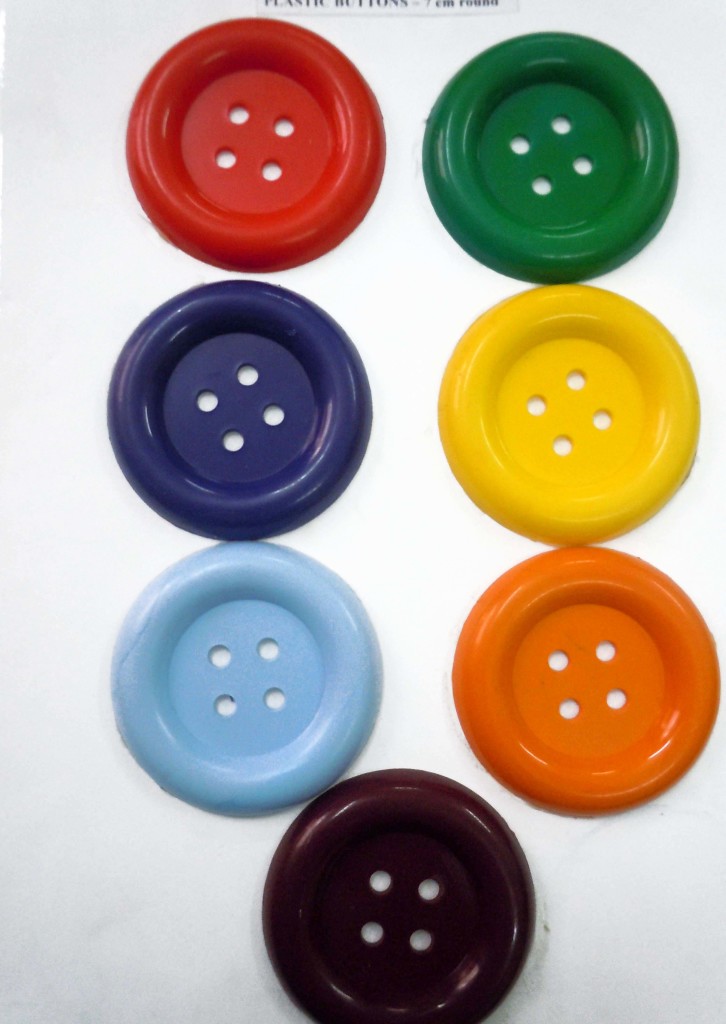 Plastic button 70 mm